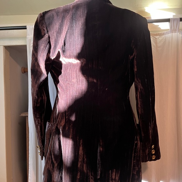 Vintage Dolce Gabbana velvet blazer skirt set - Picture 4 of 7